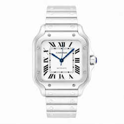Cartier Santos Medium Size WSSA0029 White Dial Watch
